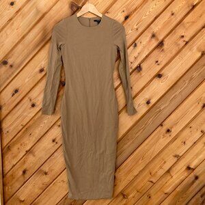 Tan Bodycon Dress in Size Small